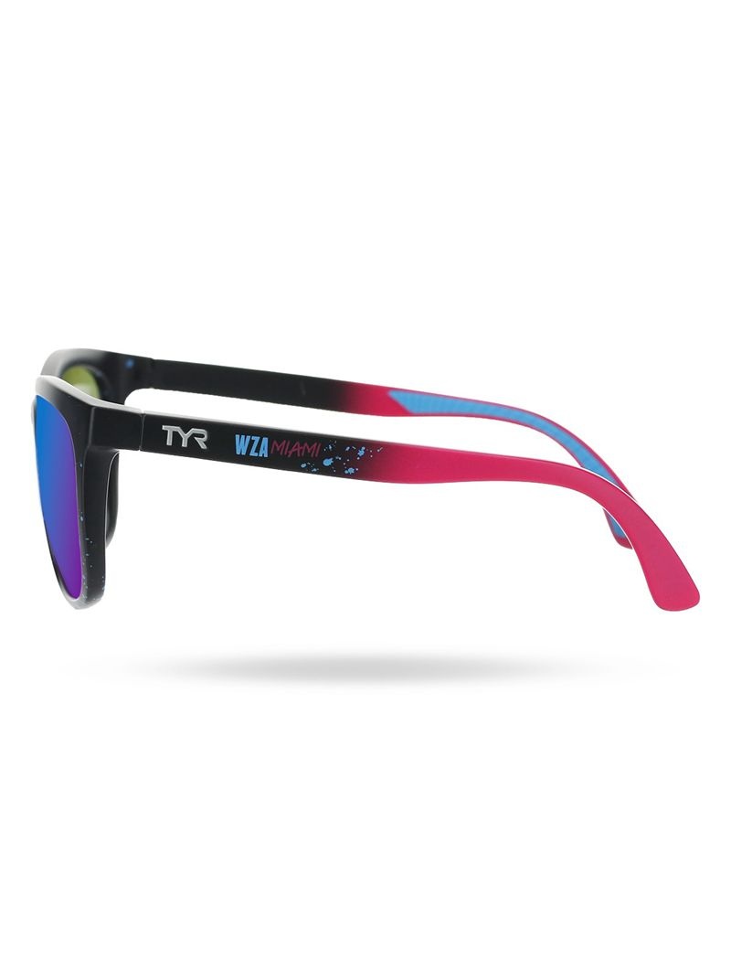 Blue / Black Tyr Carolita Hts Polarized - Limted Edition Wodapalooza Women's Sunglasses | US-BLAD03684