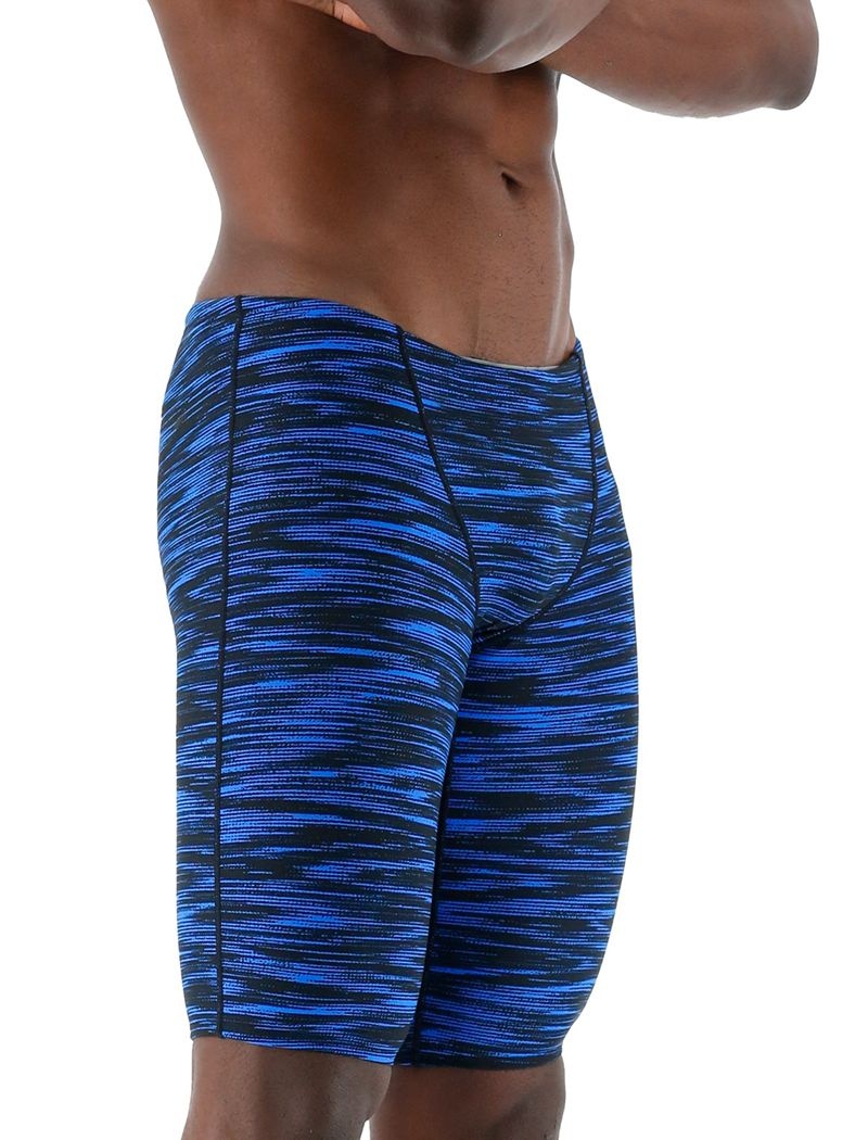 Blue / Black Tyr Durafast Elite® Jammer Fizzy Men's Swimsuit | US-CHEX20548