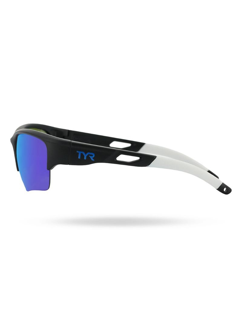 Blue / Black / White Tyr Vatcher Hts Polarized Women's Sunglasses | US-VKPR06819