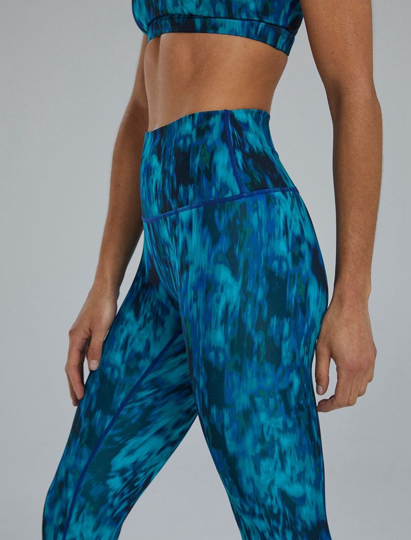 Blue / Green Tyr Base Kinetic™ High-rise 21 Women's Leggings | US-FZEX03596