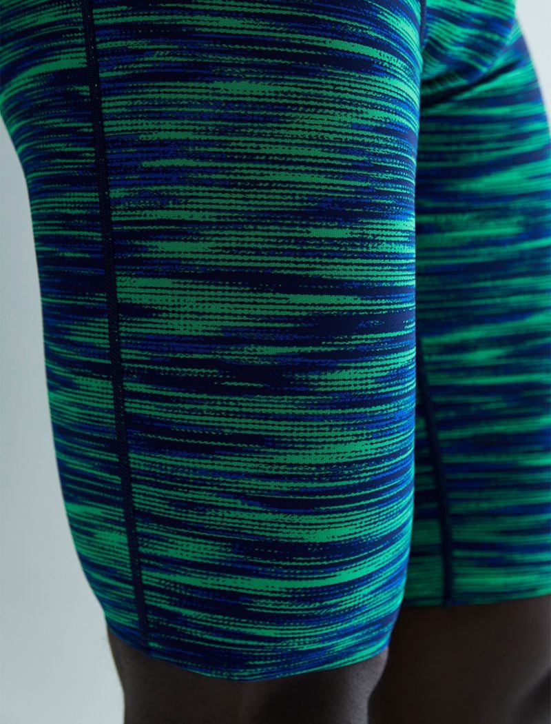 Blue / Green Tyr Durafast Elite® Jammer Fizzy Men's Swimsuit | US-YPKE23681