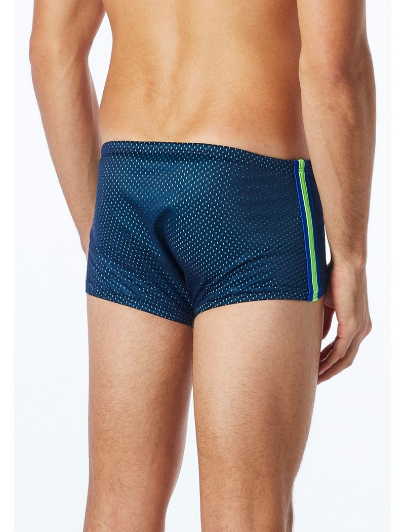 Blue / Green / Navy Tyr Trainer Men's Swim Trunks | US-ZVPT82359