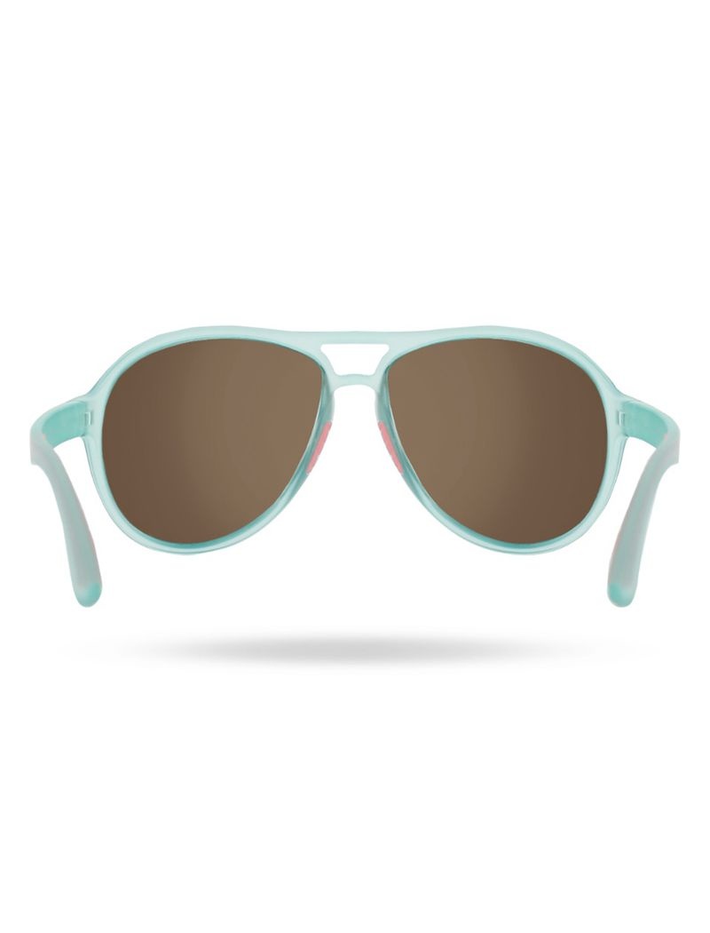 Blue / Light Blue Tyr Goldenwest Aviator Hts Polarized Women's Sunglasses | US-HKUL57823