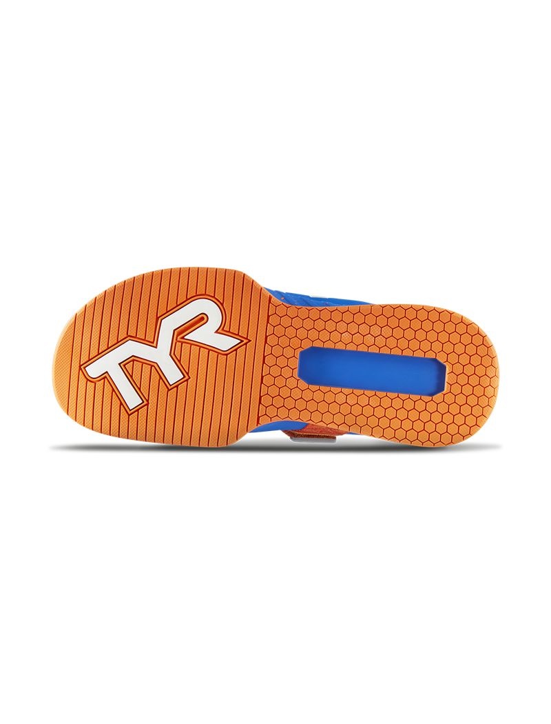 Blue / Orange Tyr L-1 Lifter Men's Sneakers | US-MTVJ41395