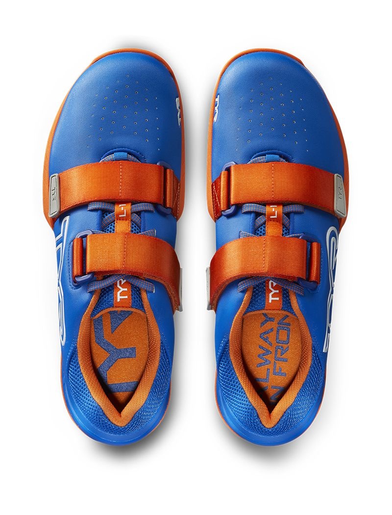 Blue / Orange Tyr L-1 Lifter Men's Sneakers | US-MTVJ41395