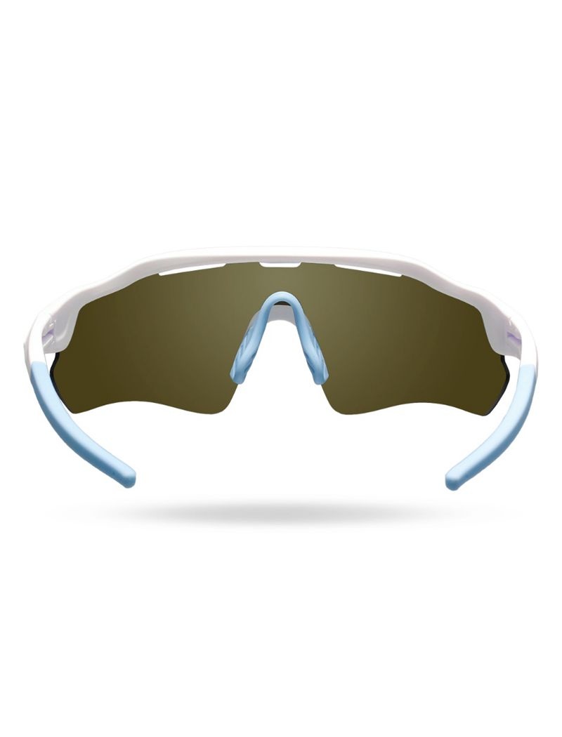 Blue / White Tyr Hayes Hts Men's Sunglasses | US-IYFK32608