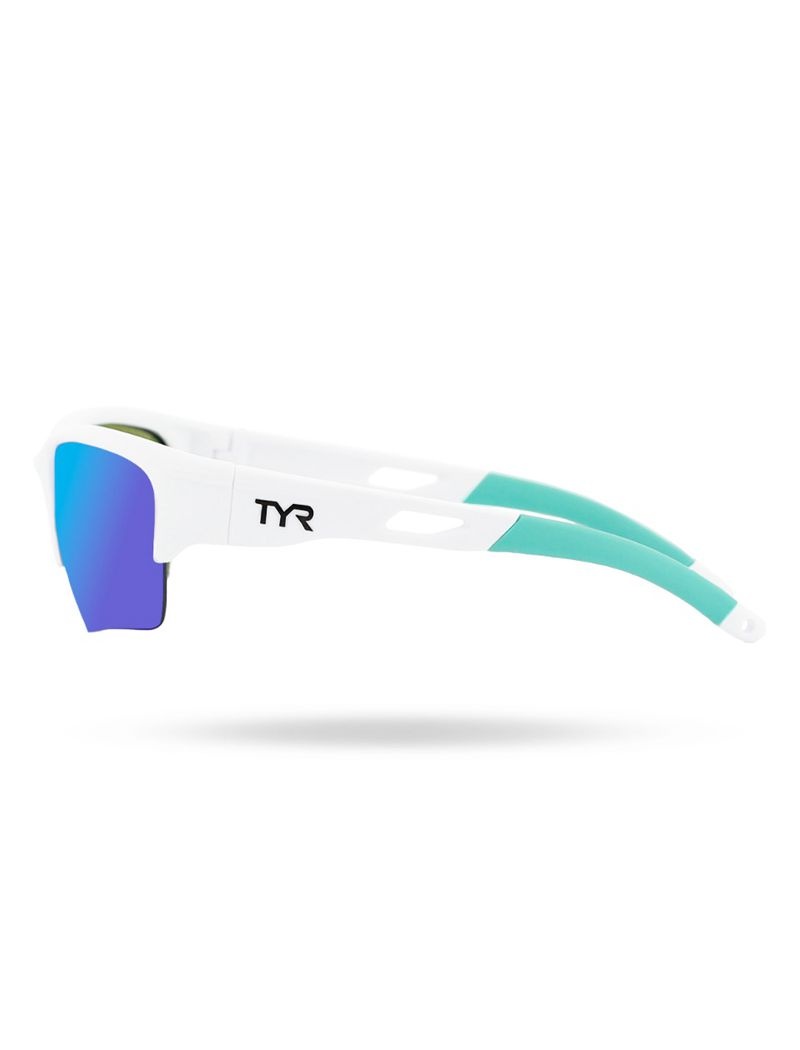 Blue / White Tyr Vatcher Hts Polarized Women's Sunglasses | US-PSZB26413