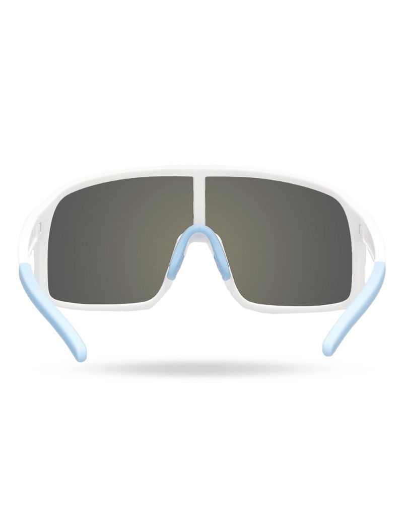 Blue / White Tyr Viejo Hts Men's Sunglasses | US-XWNM32857