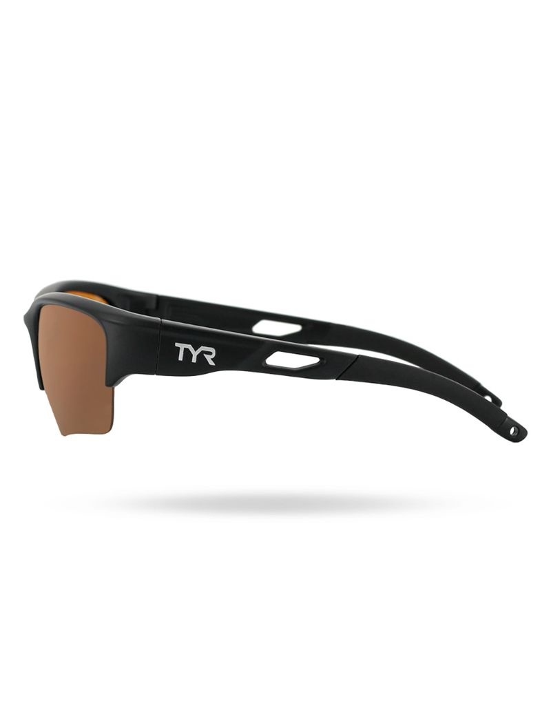 Brown / Black Tyr Vatcher Hts Polarized Men's Sunglasses | US-BYNA60591