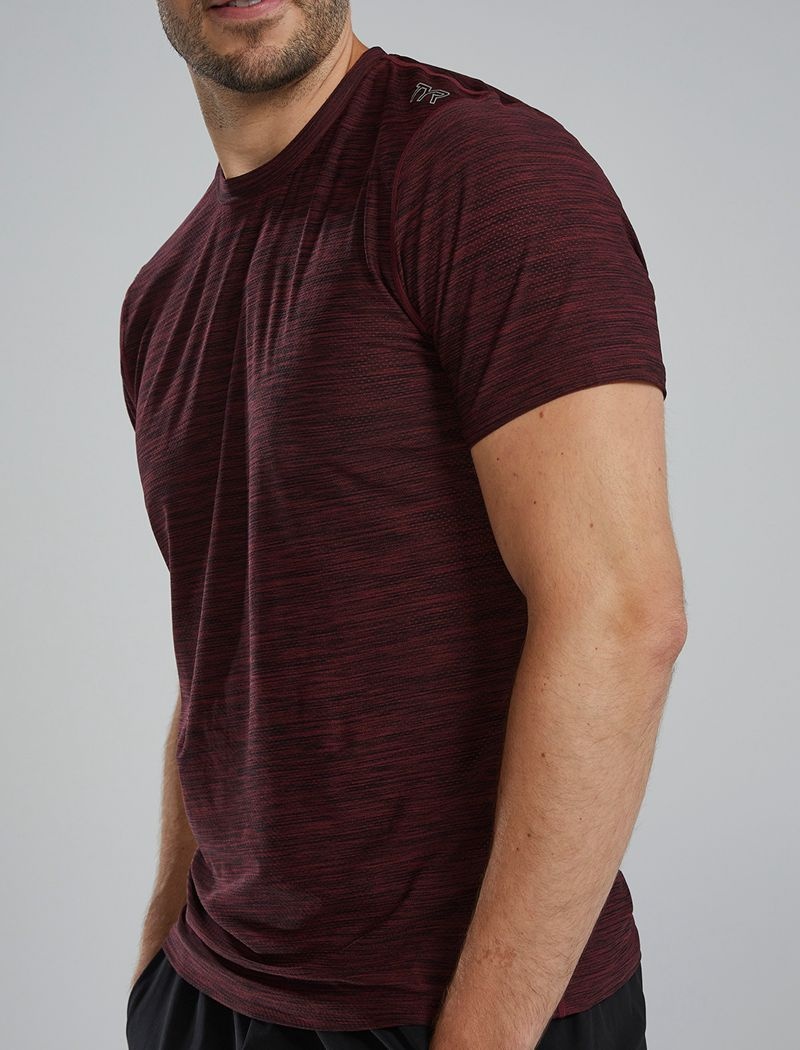 Burgundy Tyr Airtec™ Men's T-Shirt | US-AWKC36278