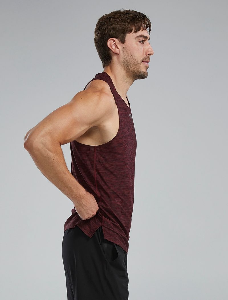 Burgundy Tyr Airtec™ Men's Tanks | US-PZRT73694