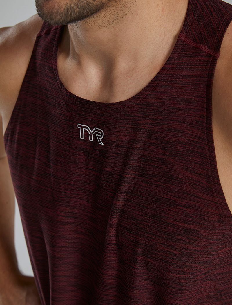 Burgundy Tyr Airtec™ Men's Tanks | US-PZRT73694