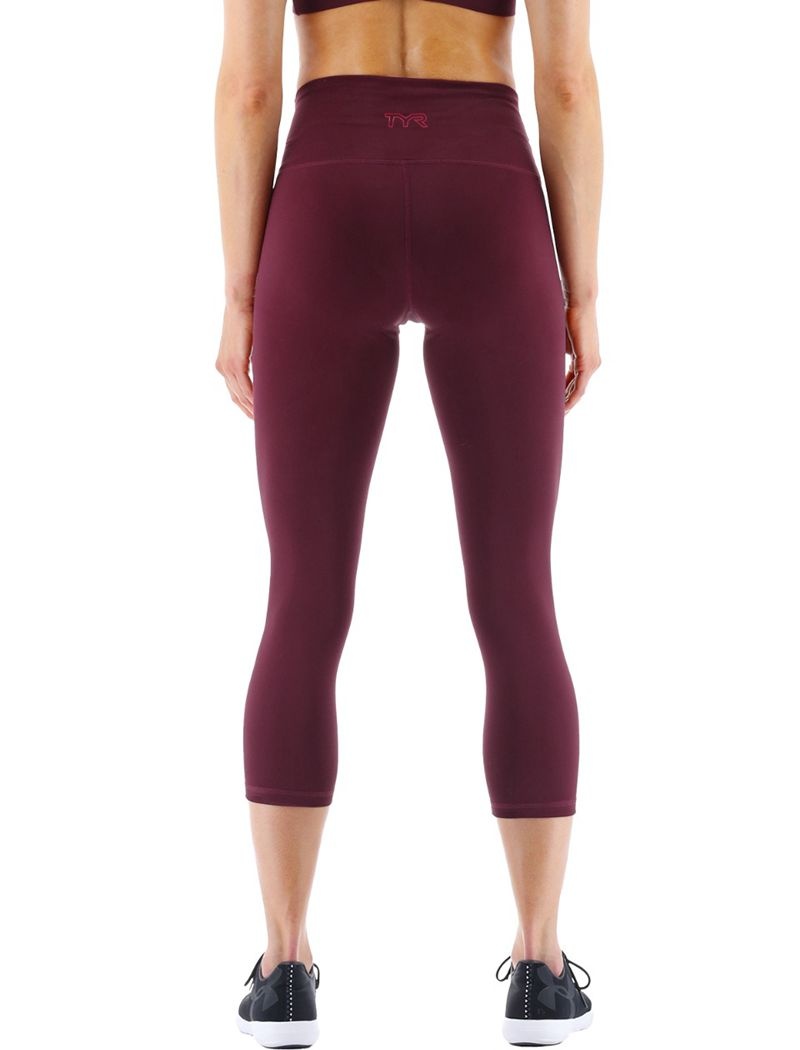 Burgundy Tyr Base Kinetic™ High-rise 21 Women's Leggings | US-MRBA32106