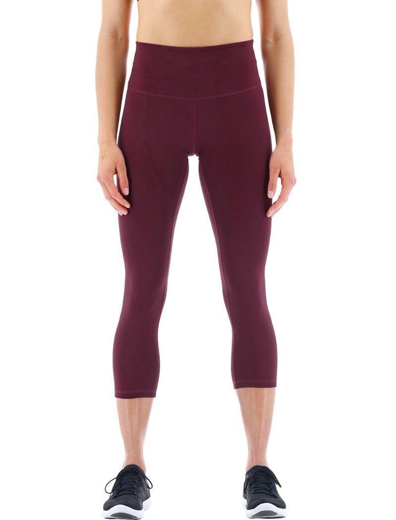 Burgundy Tyr Base Kinetic™ High-rise 21 Women\'s Leggings | US-MRBA32106