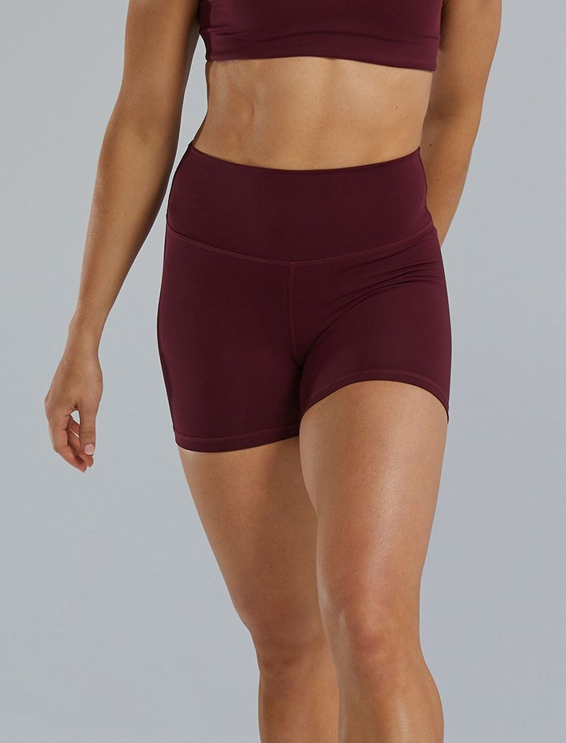 Burgundy Tyr Joule Elite™ High-waisted 3.25 Women\'s Shorts | US-SEMH94205