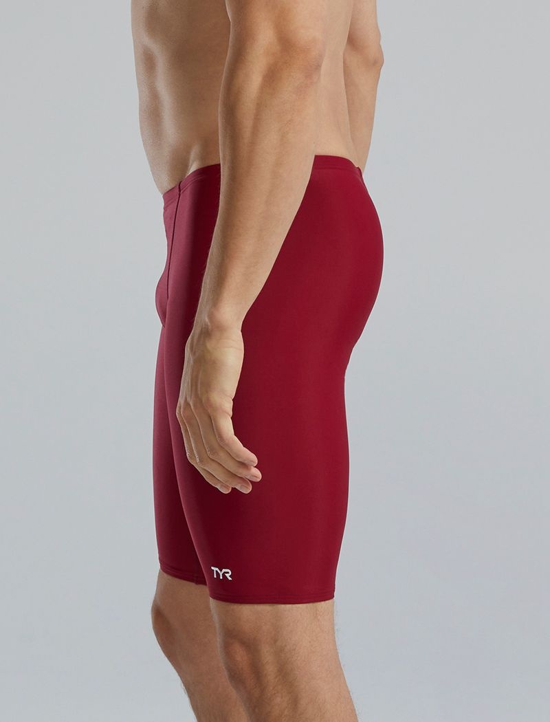 Burgundy Tyr Tyreco™ Jammer Men's Swimsuit | US-KODC73981