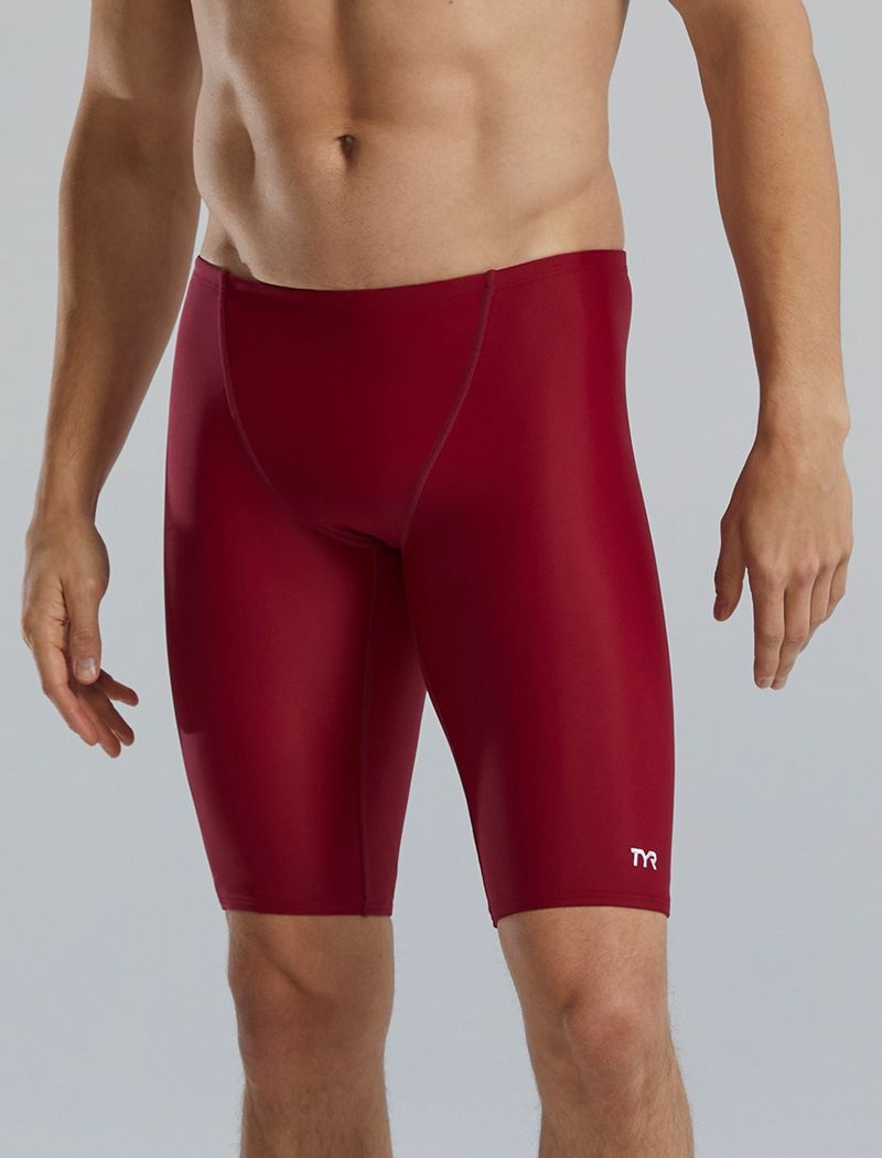 Burgundy Tyr Tyreco™ Jammer Men\'s Swimsuit | US-KODC73981