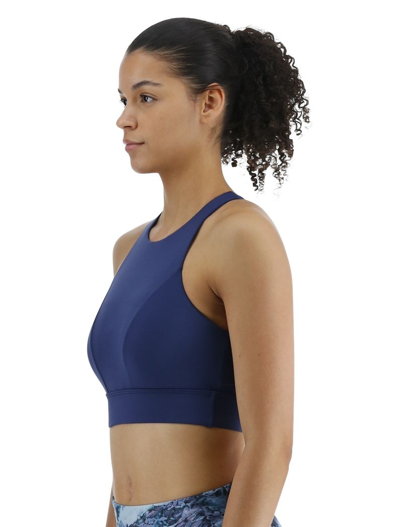 Dark Blue Tyr Amira Women's Swim Bra | US-DARN50693