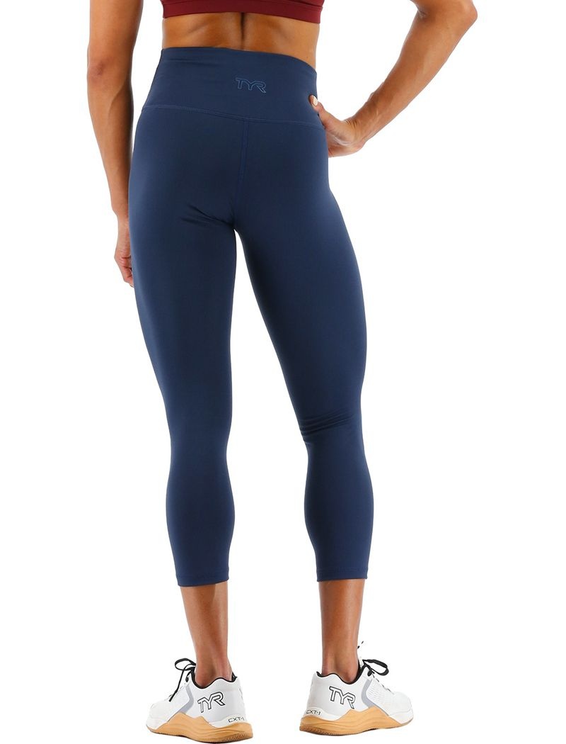 Dark Blue Tyr Base Kinetic™ High-rise 21 Women's Leggings | US-IFQM12406