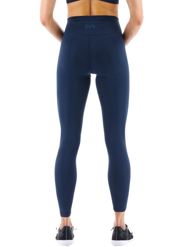 Dark Blue Tyr Base Kinetic™ High-rise 28 Women's Leggings | US-QSUP52436