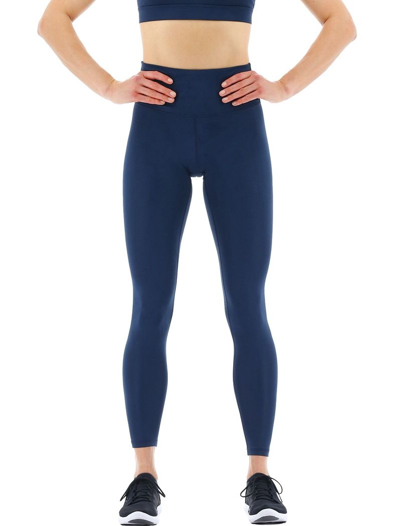 Dark Blue Tyr Base Kinetic™ High-rise 28 Women\'s Leggings | US-QSUP52436