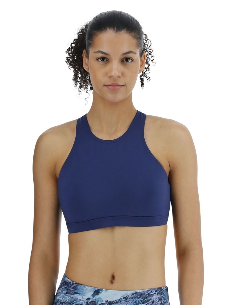 Dark Blue Tyr Kira Women\'s Sports Bra | US-VNLF75860