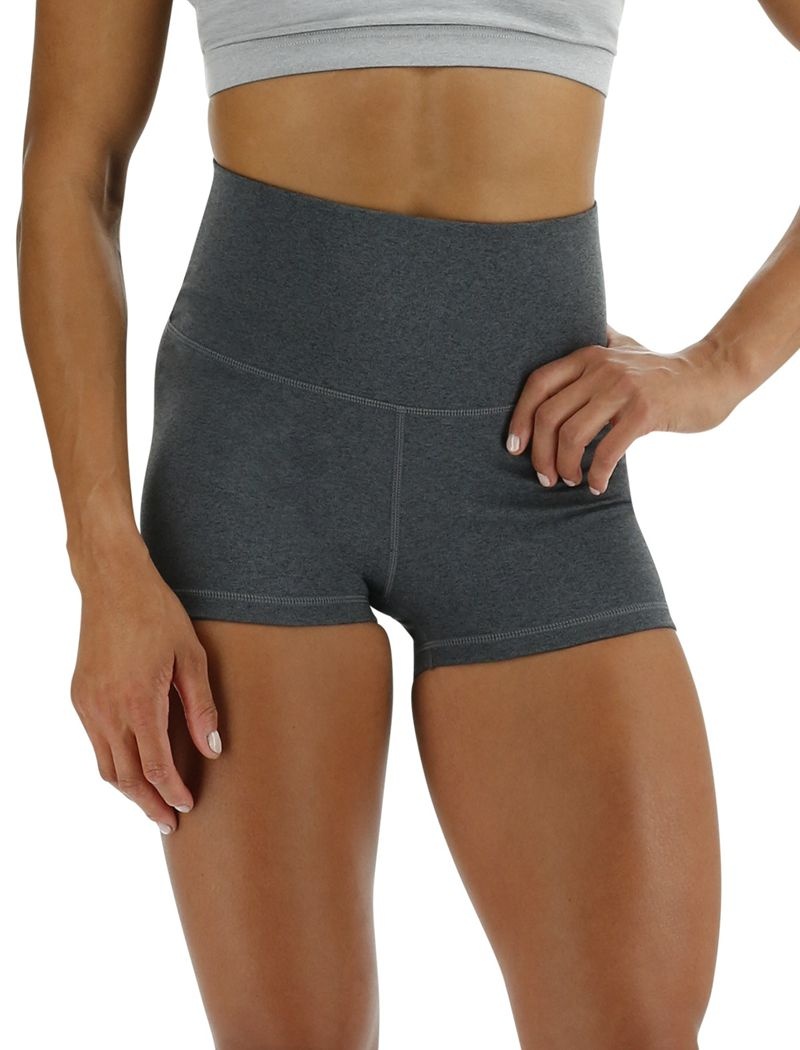 Dark Grey Tyr Base Kinetic™ 2 High-rise Women\'s Shorts | US-QOPA43768