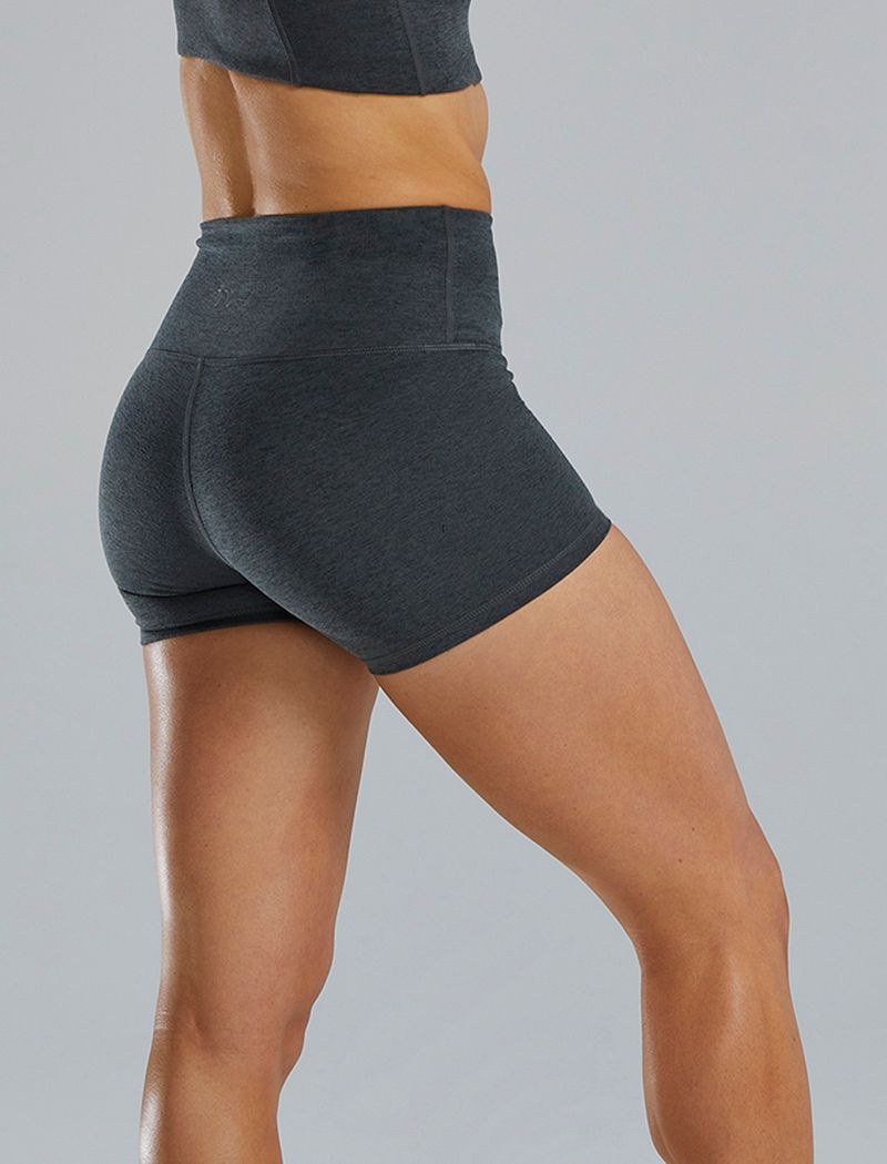 Dark Grey Tyr Base Kinetic™ High-rise 3.25 Women's Shorts | US-MTUI62801