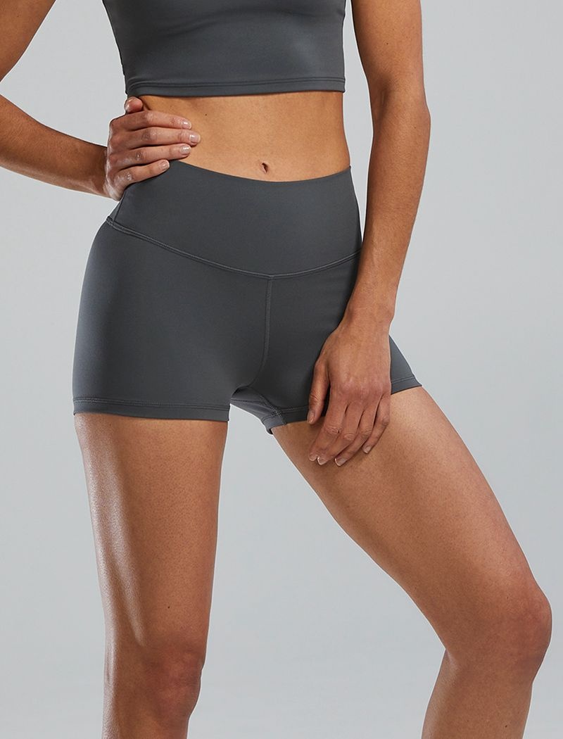 Dark Grey Tyr Joule Elite™ High-waisted 2 Women's Shorts | US-JBND61945