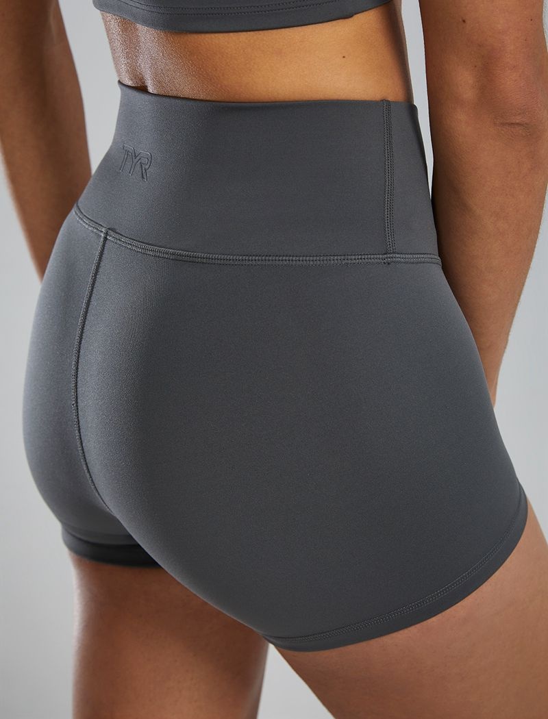 Dark Grey Tyr Joule Elite™ High-waisted 2 Women's Shorts | US-JBND61945