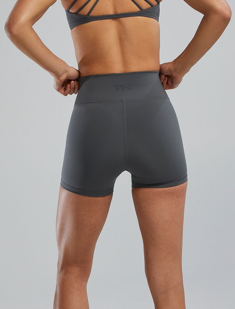 Dark Grey Tyr Joule Elite™ High-waisted 3.25 Women's Shorts | US-FIXT86297