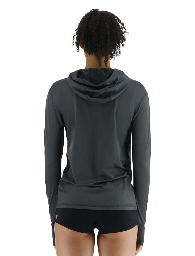 Dark Grey Tyr Sundefense™ Vented Women's Hoodie | US-RNGV53018