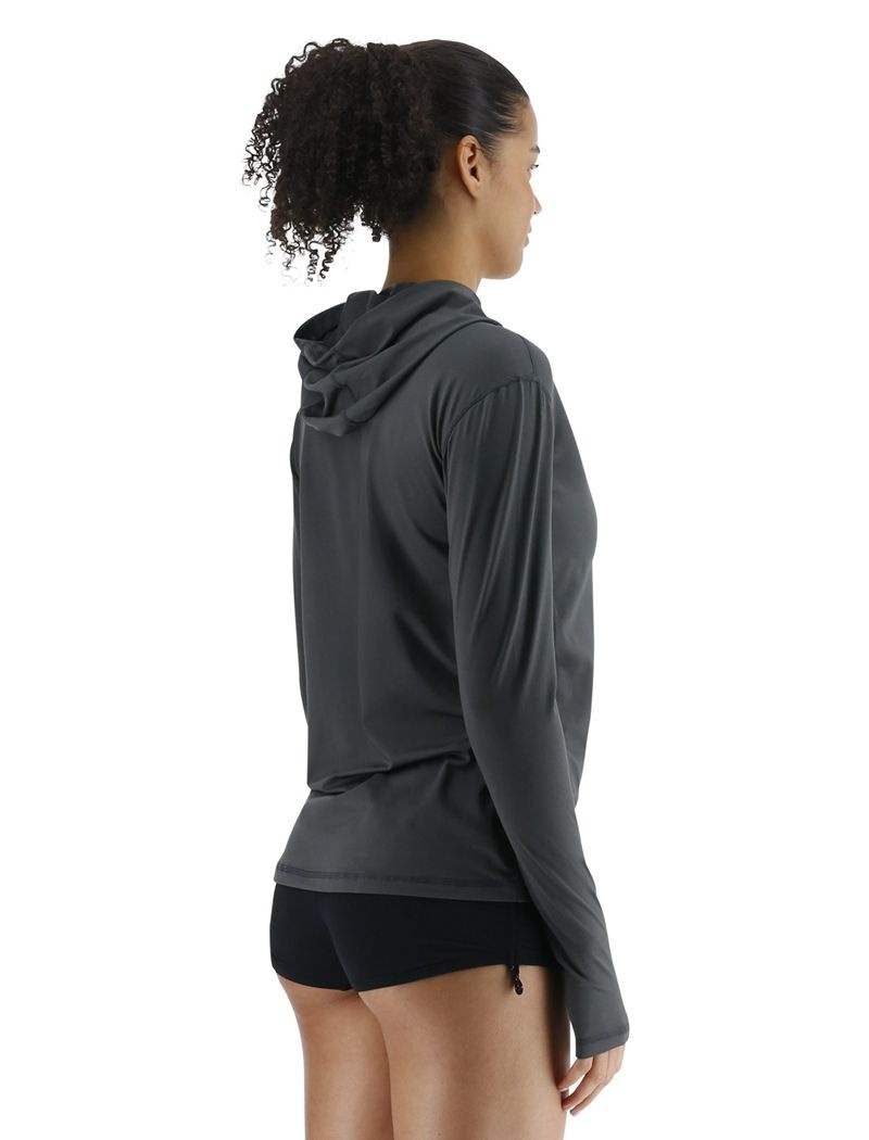 Dark Grey Tyr Sundefense™ Vented Women's Hoodie | US-RNGV53018