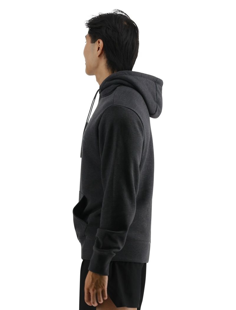 Dark Grey Tyr Ultrasoft Big Logo Tech Men's Hoodie | US-CAFM95432