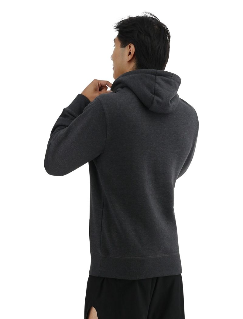 Dark Grey Tyr Ultrasoft Big Logo Tech Men's Hoodie | US-CAFM95432