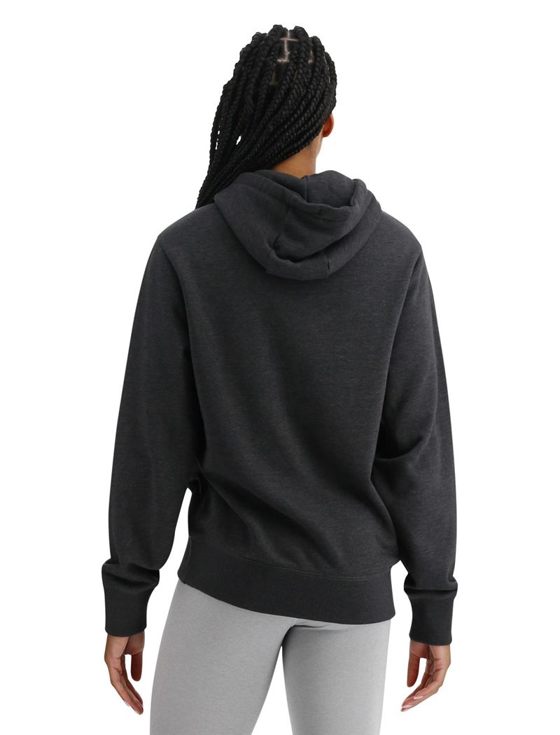 Dark Grey Tyr Ultrasoft Big Logo Tech Women's Hoodie | US-LDXU85149