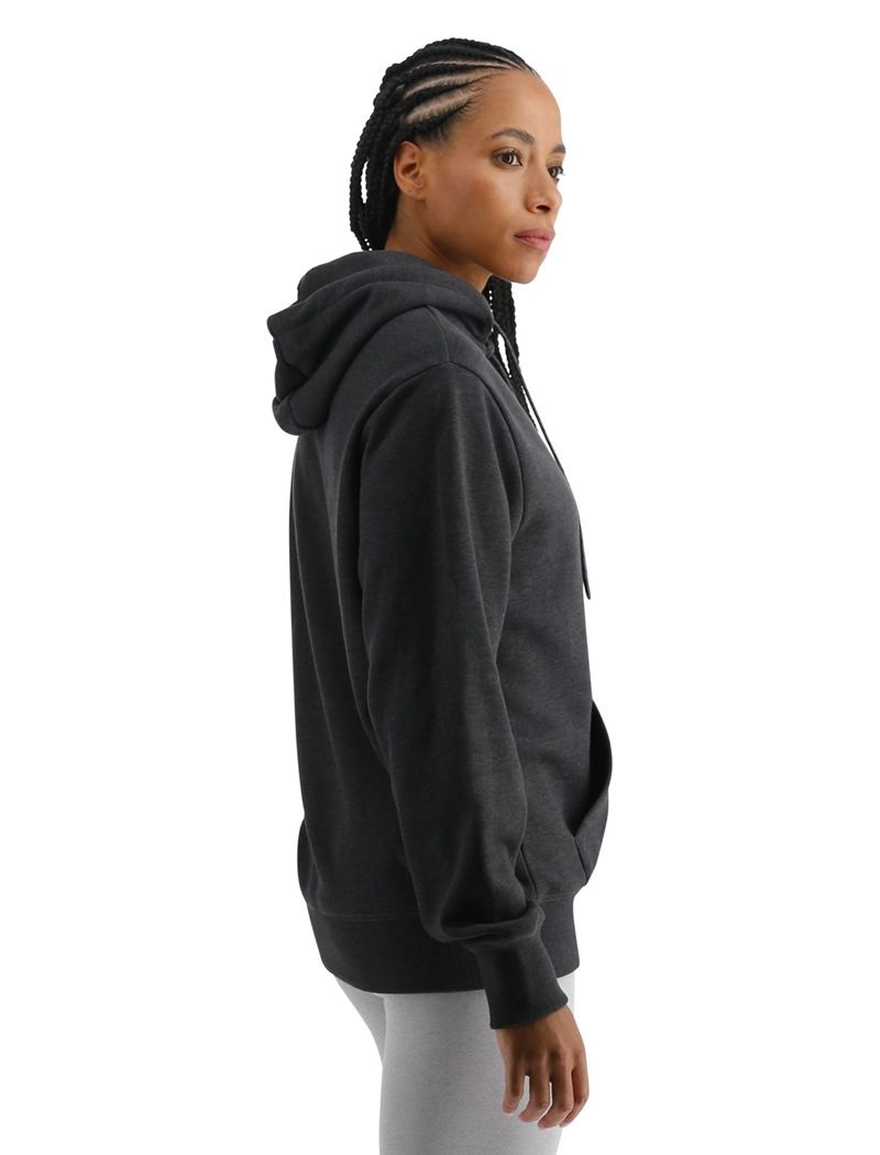 Dark Grey Tyr Ultrasoft Big Logo Tech Women's Hoodie | US-LDXU85149