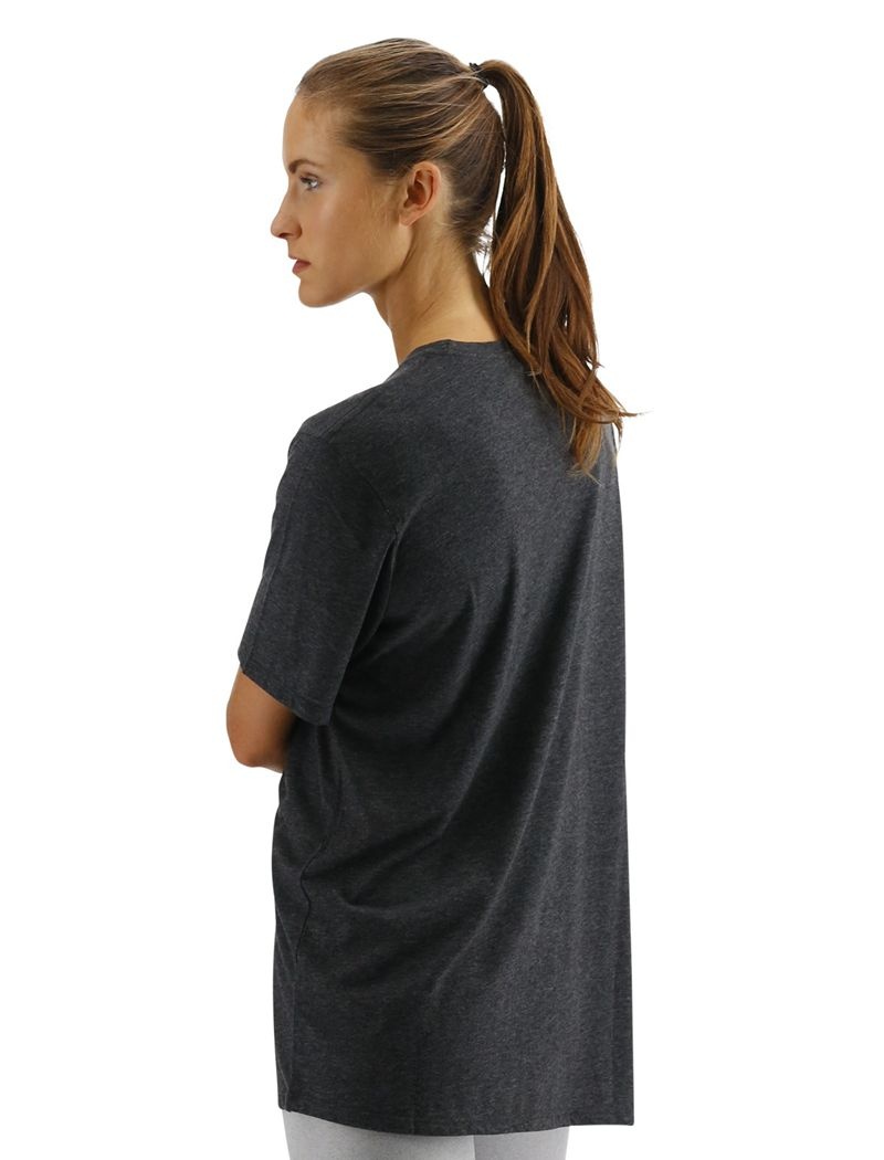 Dark Grey Tyr Ultrasoft Big Logo Tri-blend Tech Women's T-Shirt | US-TCIK05829