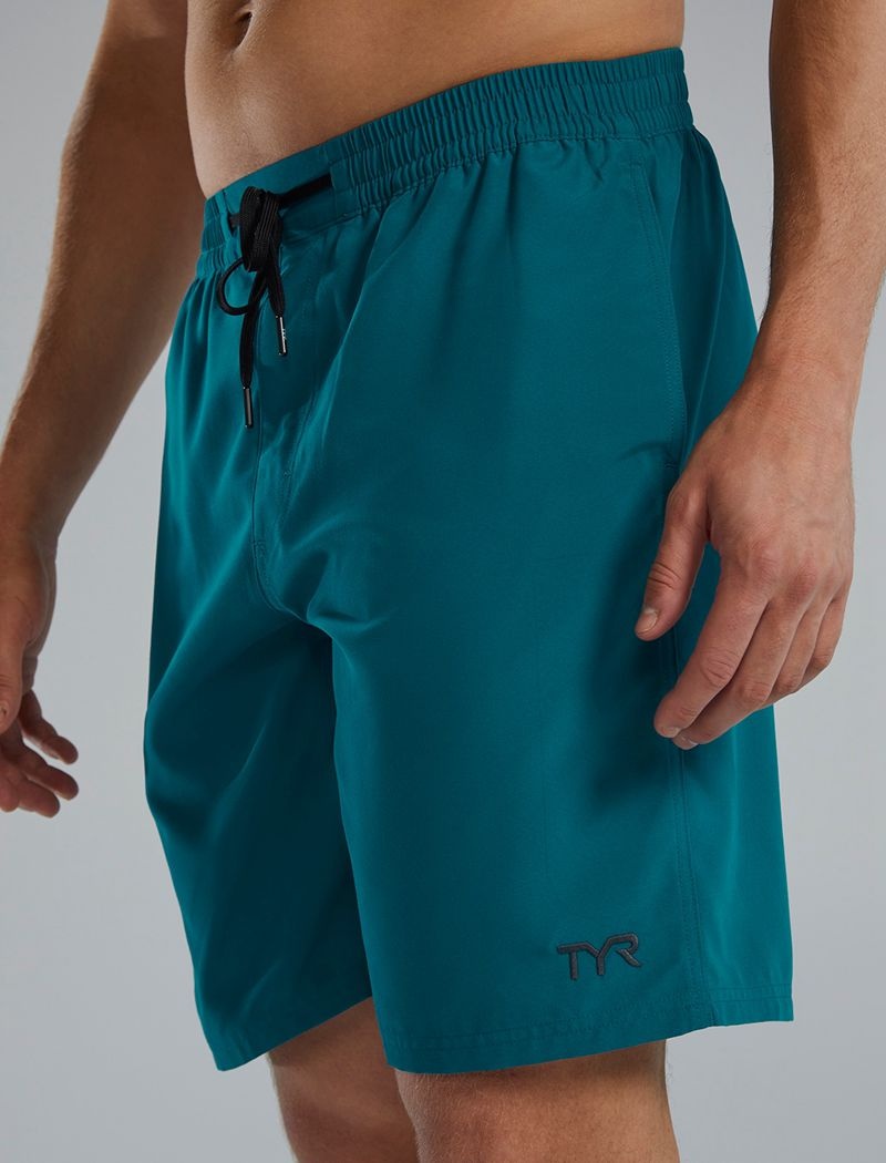 Dark Turquoise Tyr Challenger-x Men's Swim Shorts | US-THBV80617