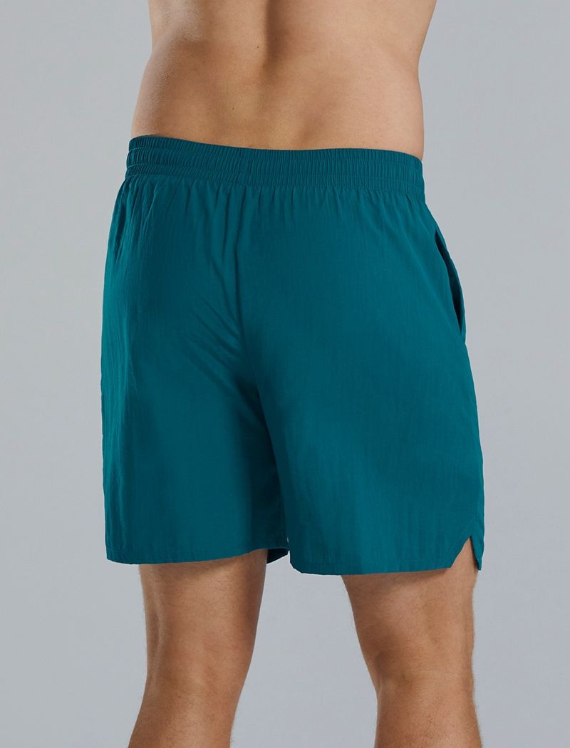 Dark Turquoise Tyr Deck-x Men's Swim Shorts | US-OUEW26954