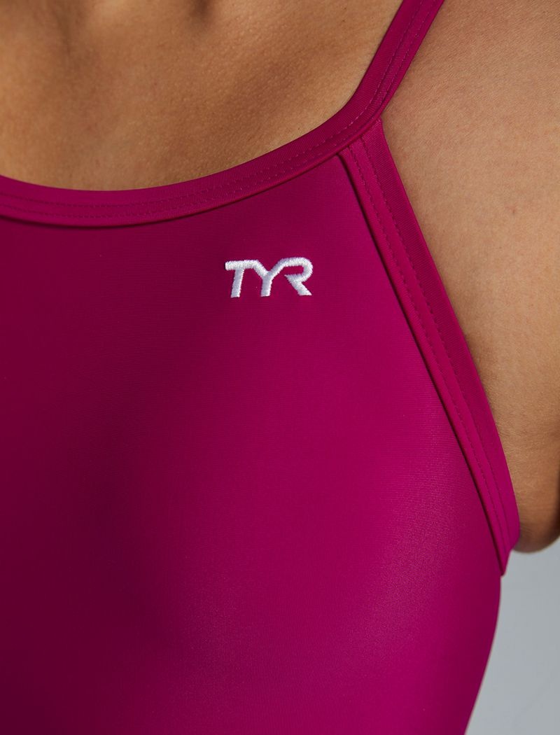 Fuchsia Tyr Tyreco™ Diamondfit Women's Swimsuit | US-JVZA28970