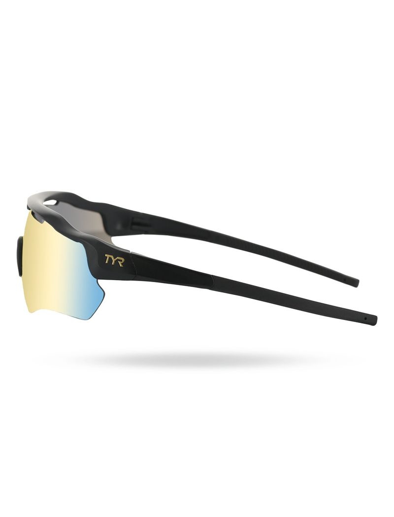 Gold / Black Tyr Hayes Hts Women's Sunglasses | US-PXTZ20415