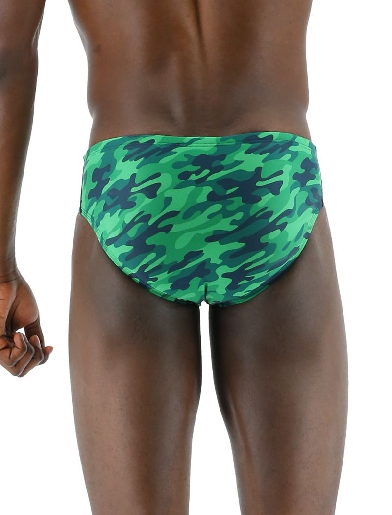 Green Tyr Durafast Elite® Camo Men's Swimsuit | US-RAYP81960