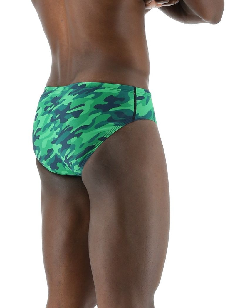 Green Tyr Durafast Elite® Camo Men's Swimsuit | US-RAYP81960