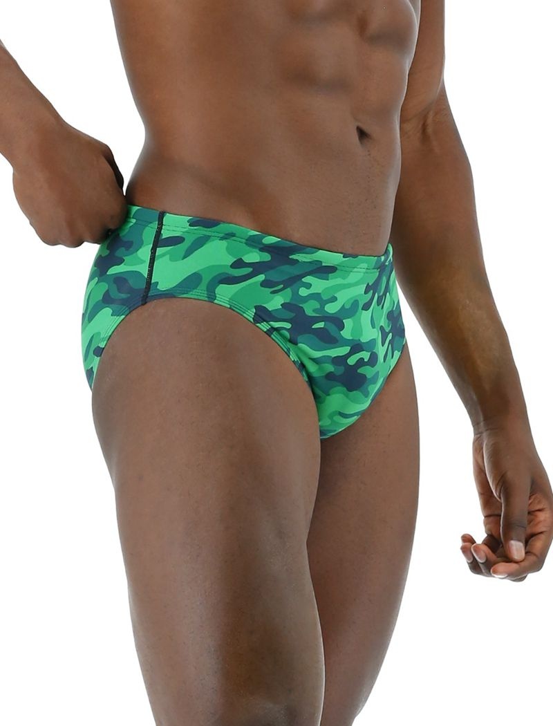 Green Tyr Durafast Elite® Camo Men's Swimsuit | US-RAYP81960