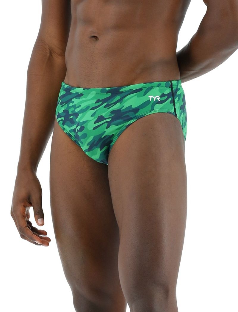 Green Tyr Durafast Elite® Camo Men\'s Swimsuit | US-RAYP81960