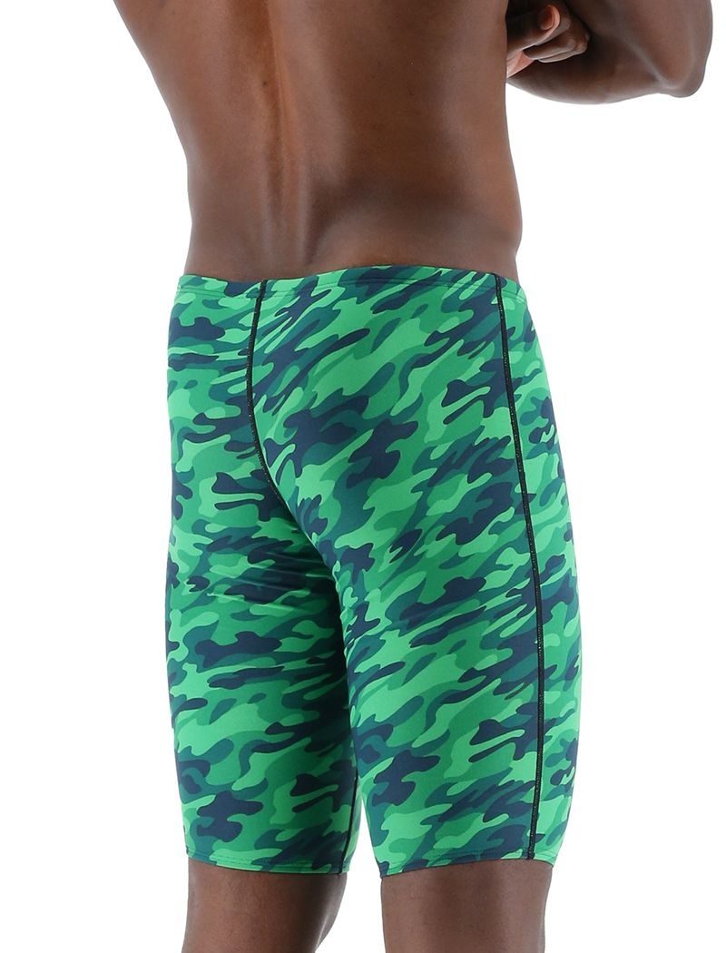 Green Tyr Durafast Elite® Jammer Camo Men's Swimsuit | US-BPHG75804