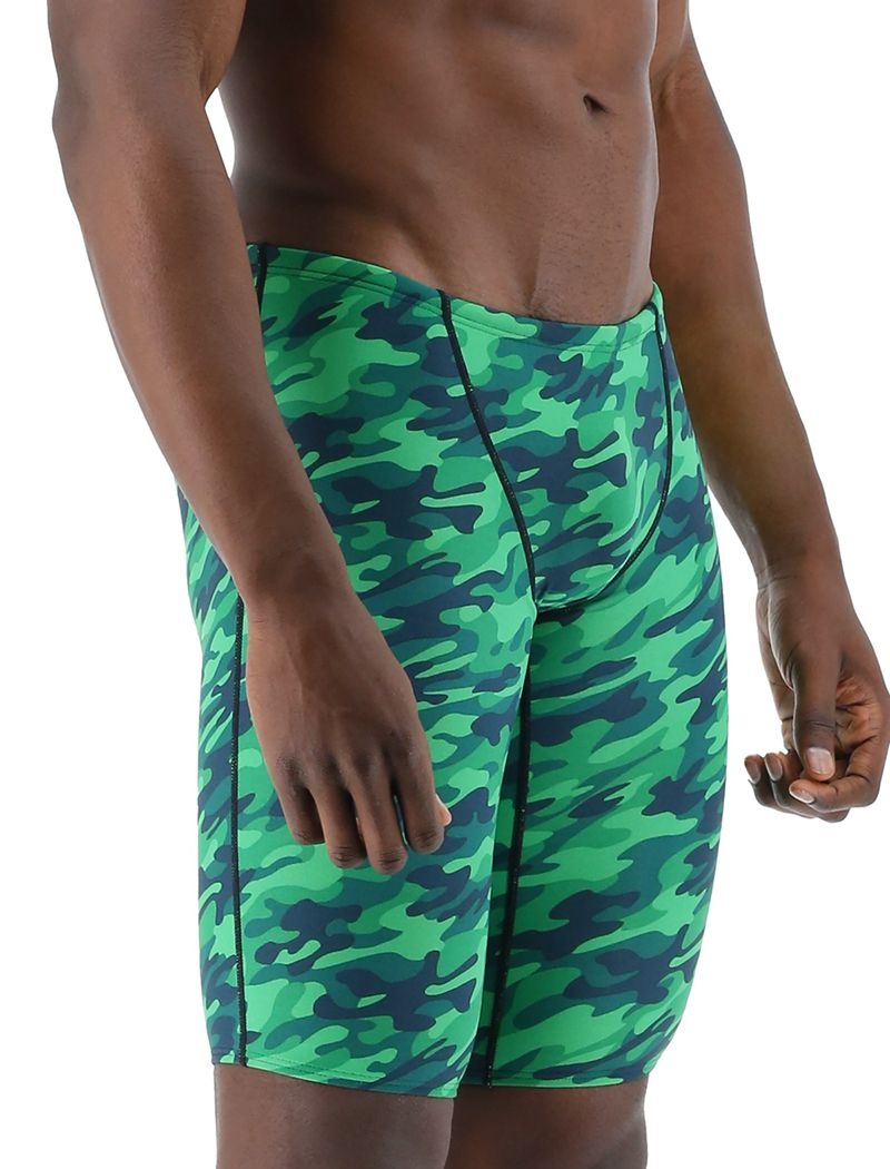 Green Tyr Durafast Elite® Jammer Camo Men's Swimsuit | US-BPHG75804