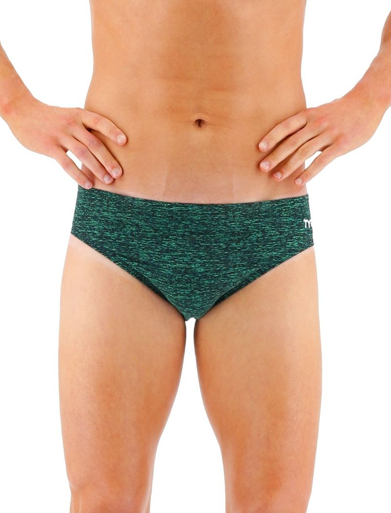 Green Tyr Durafast Elite® Lapped Men's Swimsuit | US-FRDQ18732