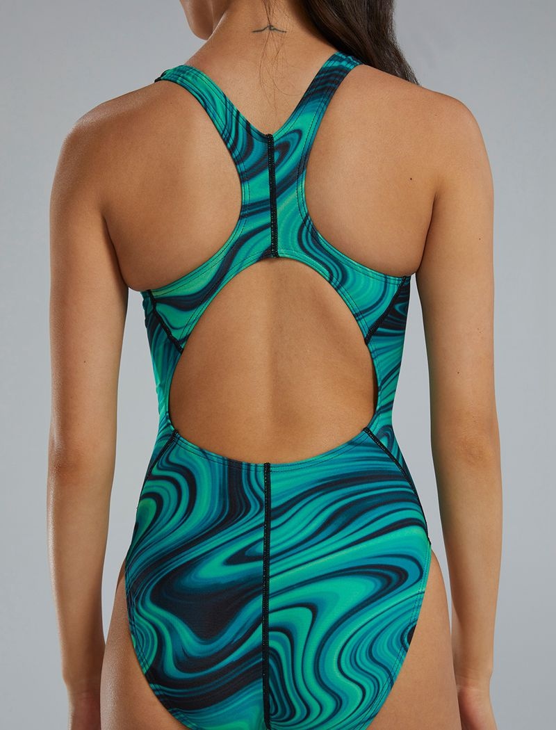 Green Tyr Durafast Elite® Maxfit Vitality Women's Swimsuit | US-RFXM68379